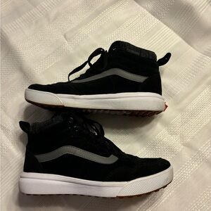 Vans - Mens Black and Gray High-Top Sneakers -